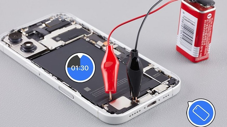 Hướng dẫn tháo pin iPhone 16 của Apple. Ảnh: Táo