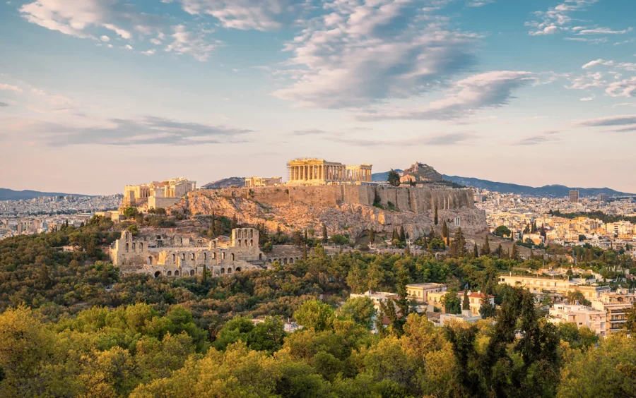 Athens nắng nóng