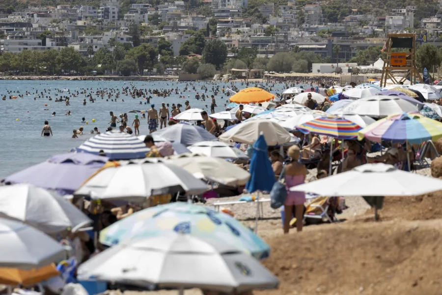 Athens nắng nóng