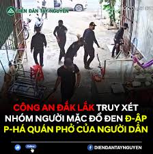 đập phá quán phở ở Đắk Lắk