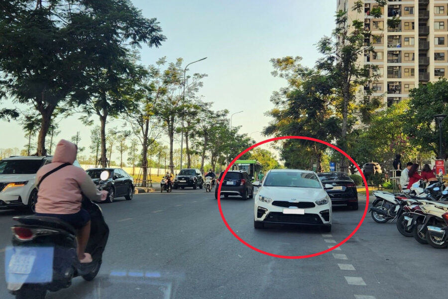 đỗ xe ngược chiều
