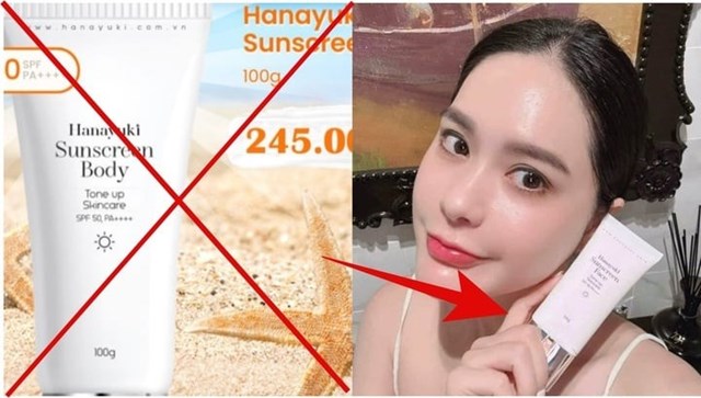 mỹ phẩm Hanayuki giả