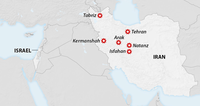 Israel tấn công các cơ sở hạt nhân và lãnh đạo quân sự Iran giữa nguy cơ trả đũa vùng Trung Đông - Hình ảnh minh họa
