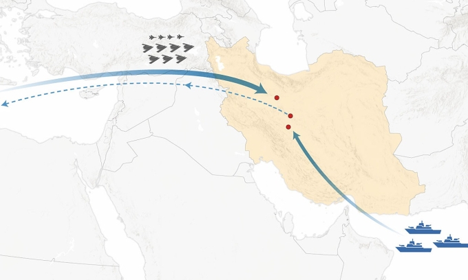 Mỹ không kích Iran nhưng không phá được hầm hạt nhân Isfahan - Hình ảnh minh họa