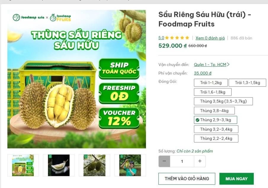 Sầu riêng giống cổ Sáu Hữu, Chuồng Bò bất ngờ hút khách - Hình ảnh minh họa
